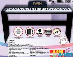 JWİN SDP-88 88 TUŞLU TUŞ HASSASİYETLİ PİYANO JWİN SDP-88 88 TUŞLU TUŞ HASSASİYETLİ PİYANO